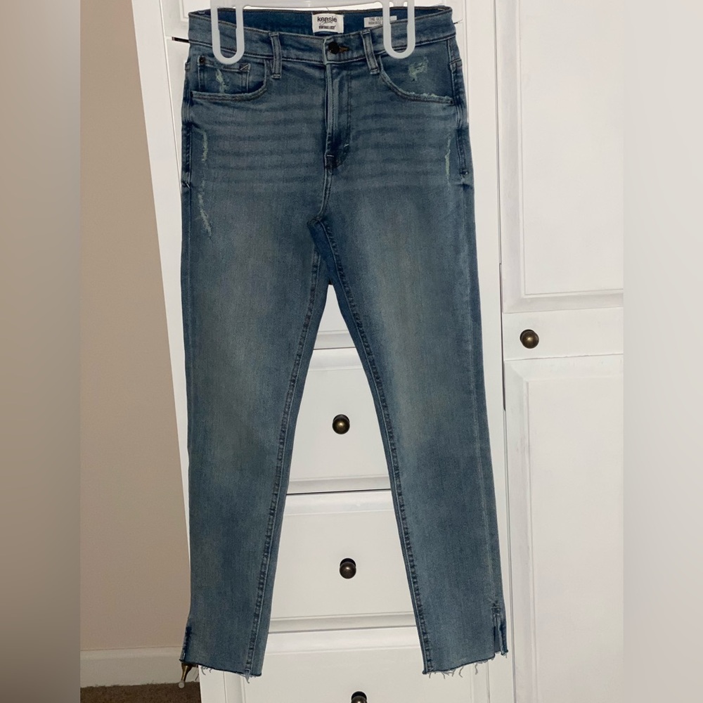 Dark Wash Skinny Straight Jeans